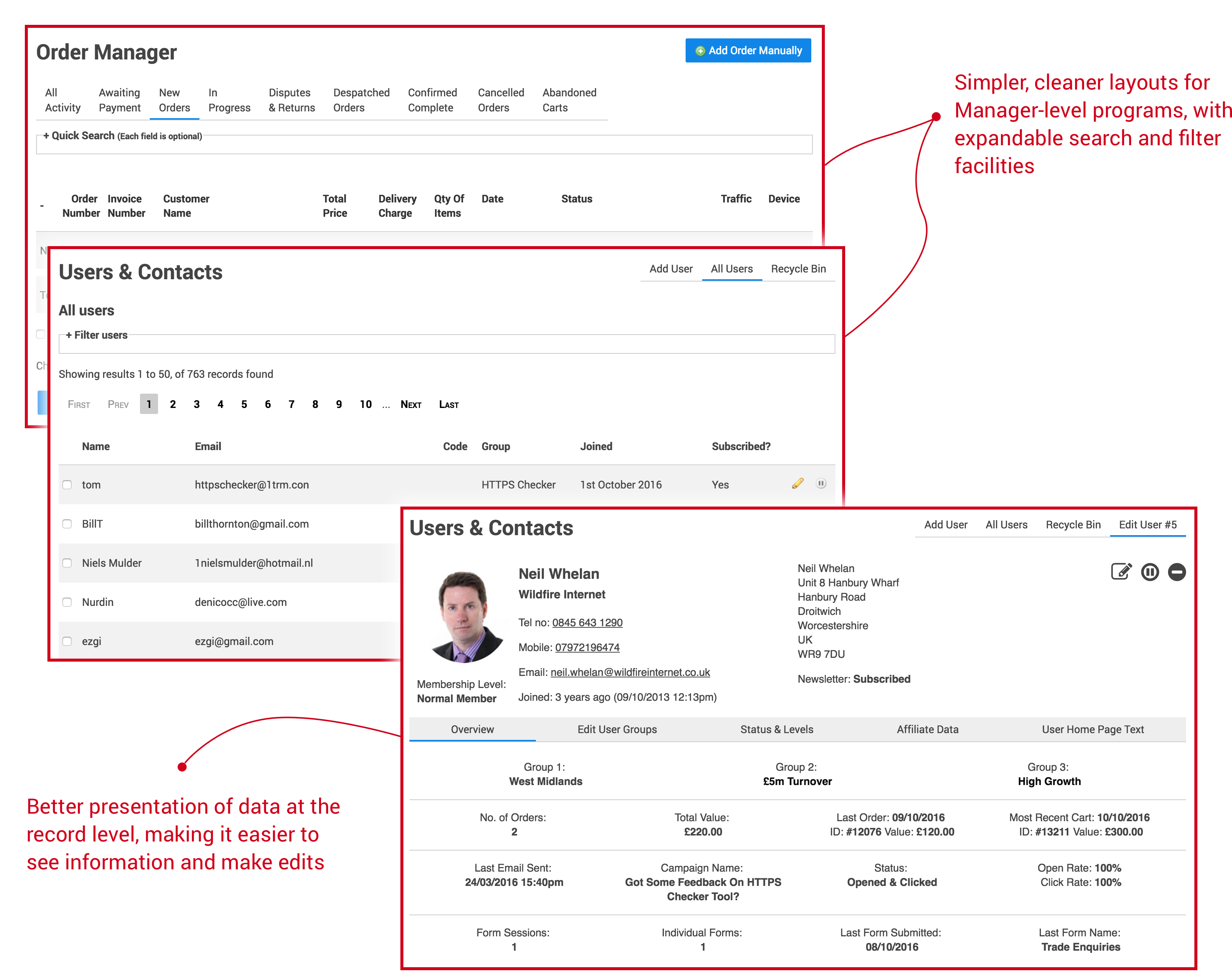 Website Software Admin Design